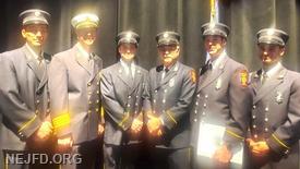 From Left: Lieutenant Mike Burdick, First Assistant Chief Steve Kozak, Captain Nate Stelianou, Firefighter Paul Stelianou, Firefighter Casey Foley, Firefighter Jakob Rothfuss